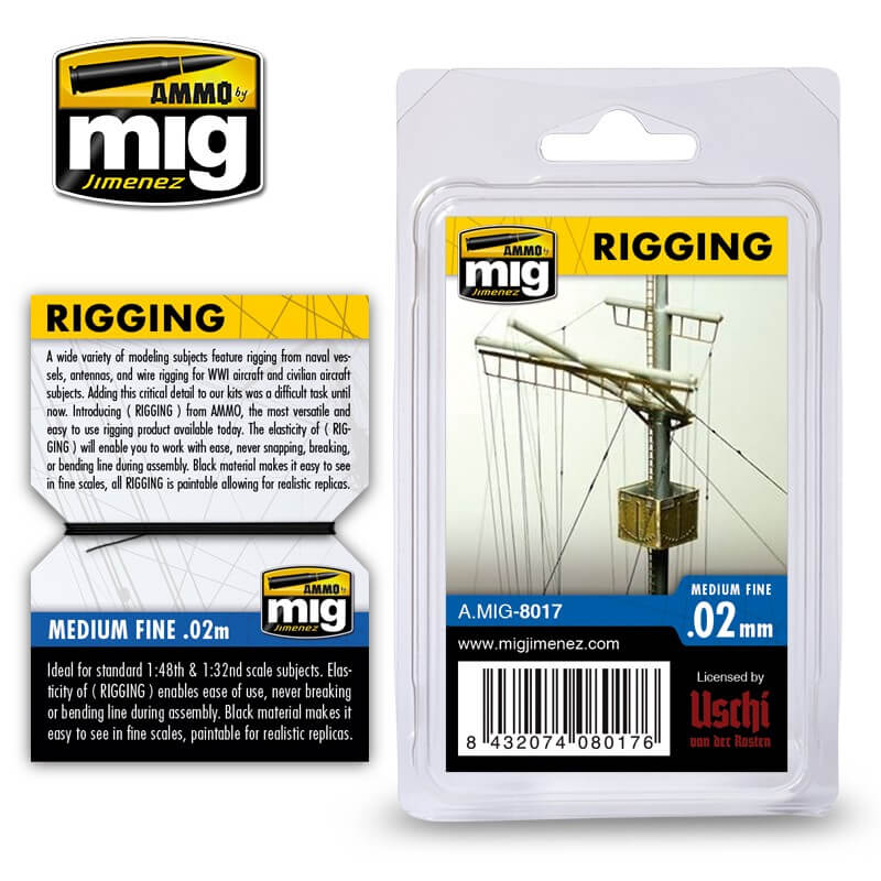 0.02mm Medium Fine Rigging (2m long)