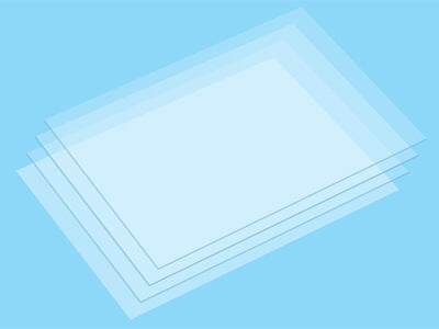 0.2mm thick B6 Heat-Shrinking Clear Plastic Plate (182 x 128mm) (4 pieces)