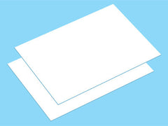 0.2mm thick B6 Heat-Shrinking White Plastic Plate (182 x 128mm) (2 pieces)