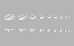 0.7mm Metal Minus Mold (ver.2) (0.7mm outer diameter with 0.5mm peg x 0.15mm height w/o peg) (10 pieces)
