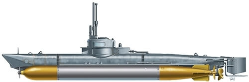 1/35 Italeri #5609 German Midget Submarine U-Boot 