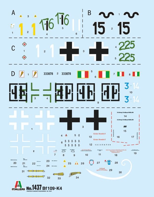 1/48 Italeri #2805 German Fighter Messerschmitt Bf109 K-4