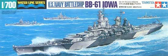 1/700 Water Line Series #616 U.S. Battleship USS Iowa