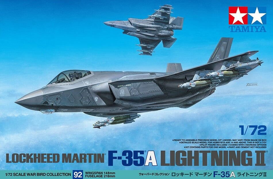 1/72 Tamiya #92 U.S. Stealth Fighter Lockheed Martin F-35A Lightning II