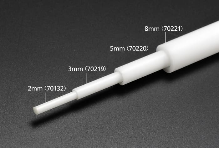 3.0mm Plastic Beam Pipe (3.0/2.0mm outer/inner diameter x 400mm long) (6 pieces)