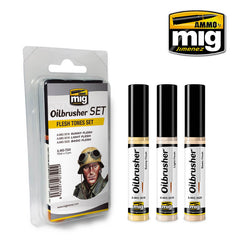 Ammo Oilbrusher Set (10ml x 3) Flesh Tones Set