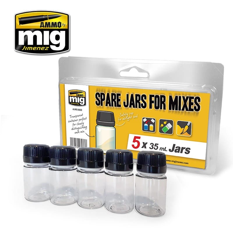 Ammo Spare Jars for Mixes (5 x 35ml Jars)