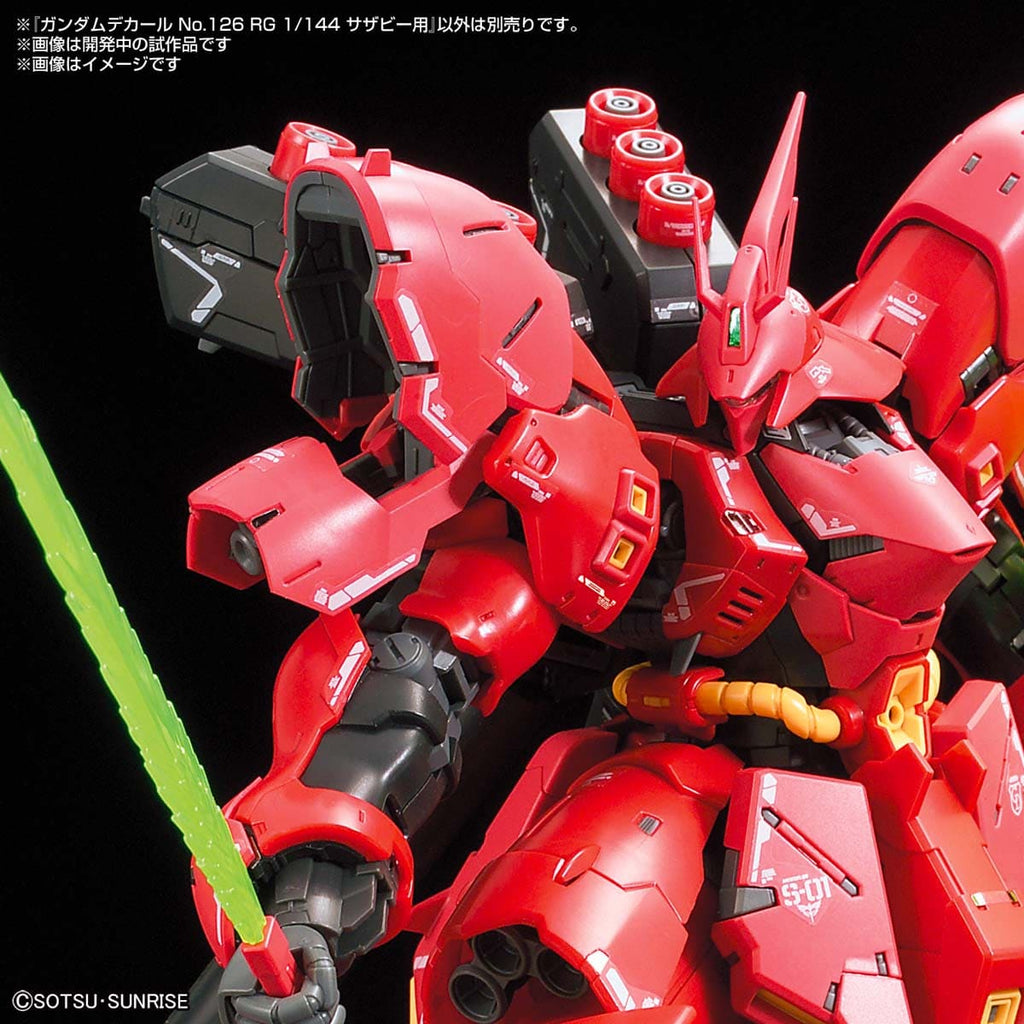 Gundam Decal #126 for 1/144 RG #29 Sazabi