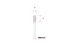 HT188 Tungsten Carbide Bit B for Electric Routers (3.0mm shank diameter) (1 piece)
