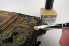 MB30 Mr. Weathering Brush Set Hard Type (Large & Small, 1 each)