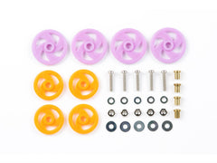 Mini 4WD GUP #381 16mm & 19mm Low Friction Plastic Roller Set (4 pieces each)