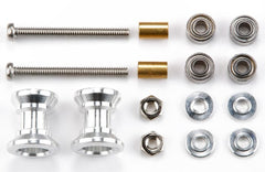 Mini 4WD GUP #403 9-8mm Double Aluminum Ball-Race Rollers (Ringless) (2 pieces)
