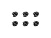 Mini 4WD GUP #453 Carbon Reinforced 8T Pinion Gear (6 pieces)