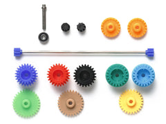 Mini 4WD GUP #516 FM-A Chassis Setting Gear Set (Gear Ratio 3.5/3.7/4/4.2/5:1, for FM-A/Super X/Super XX Chassis)