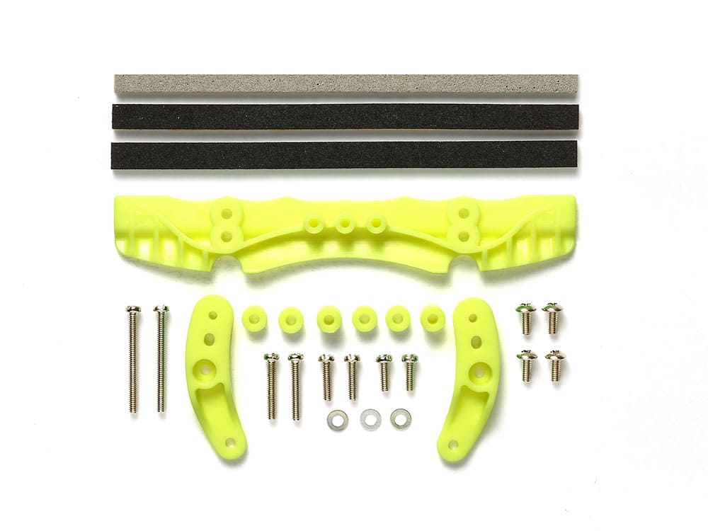 Mini 4WD GUP AR Chassis Brake Set Fluorescent Yellow