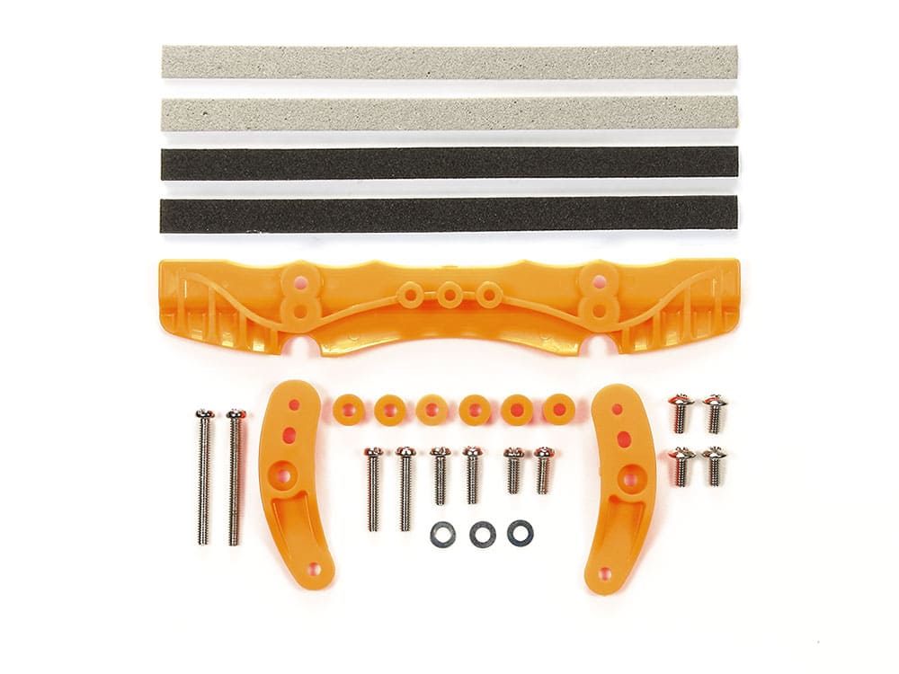 Mini 4WD GUP AR Chassis Brake Set Orange