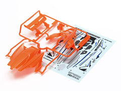 Mini 4WD GUP DCR-02 Body Parts Set (Fluorescent Orange)