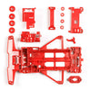 Mini 4WD GUP Reinforced FM Chassis Red (NOT Super FM Chassis)