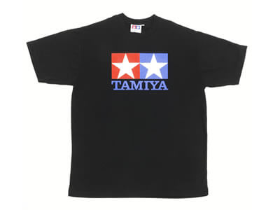 Tamiya Logo T-Shirt Black M (Cotton 60%, Polyester 40%)