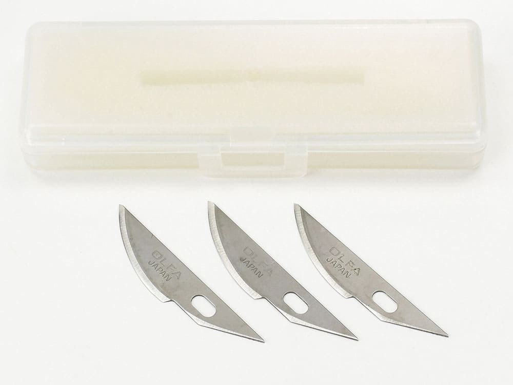 Tamiya Modelers Knife Pro Replacement Blade Curved (3 pieces)