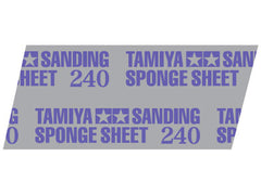 Tamiya Sanding Sponge Sheet #240 (114 x 140mm, 5mm thick) (1 sheet)