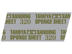 Tamiya Sanding Sponge Sheet #320 (114 x 140mm, 5mm thick) (1 sheet)